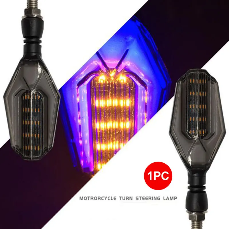 1 поворотный сигнал для мотоцикла светодиодная фара двигателя Honda Shadow 750 Yamaha Ybr 125