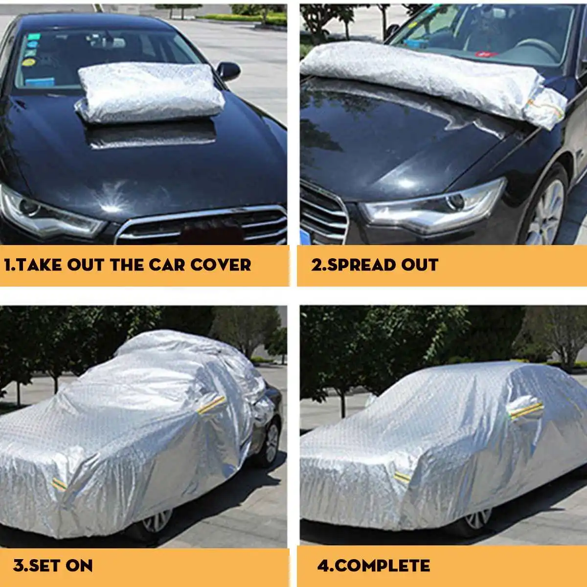 

Universal Car Cover Outdoor Protection Full Car Covers Snow Cover Sunshade Waterproof Dustproof for SUV
