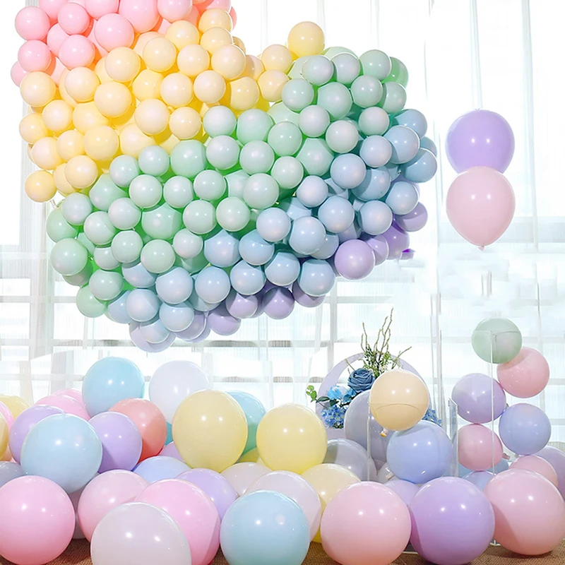 

100pcs Macarons Colors Latex Balloons Pastel Candy Balloon Wedding Birthday Party Decoration Baby Shower Decor Air Globos