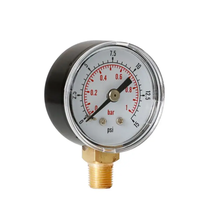 Манометр 40 мм Циферблат 1/8 &quotBSPT вертикальный 15 30 60.100 160 200 300 PSI и бар|Манометры| |