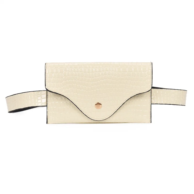 2019 крокодиловая поясная сумка женская кожаная модная однотонная полиуретановая