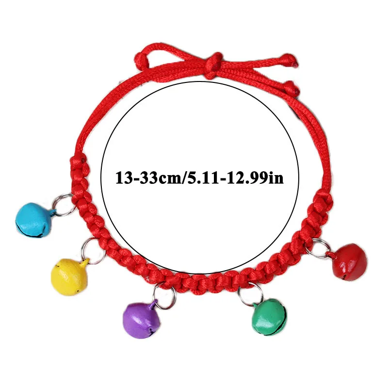 

Braided Cats Collars With Bell Kitten Necklace Accessories Products For Pet Small Dogs Collar collar gato personalizado 2021 new