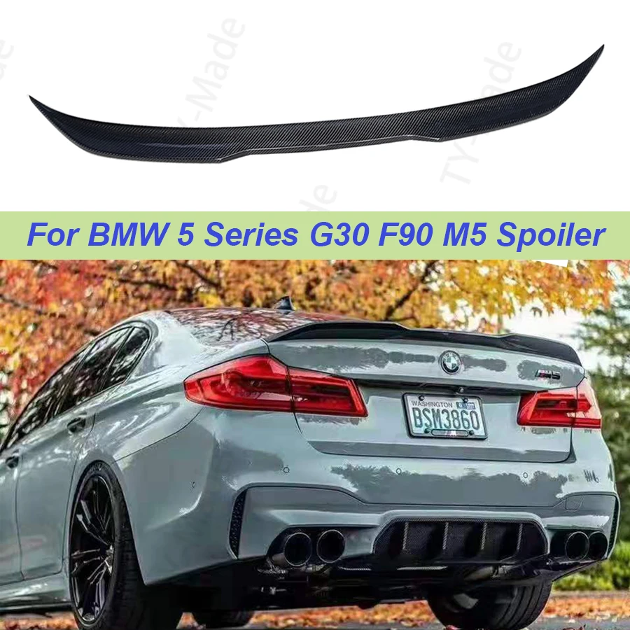 

Новинка, спойлер из углеродного волокна/ФАП для задней части багажника, стиль PRO, задние крылья, автомобильный Стайлинг для BMW 5 серии G30 G38 F90 M5...