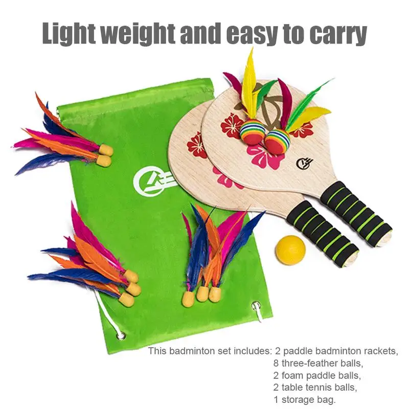 Забавная пляжная ракетка для игры в игровой Набор бадминтон ракетки помещении и