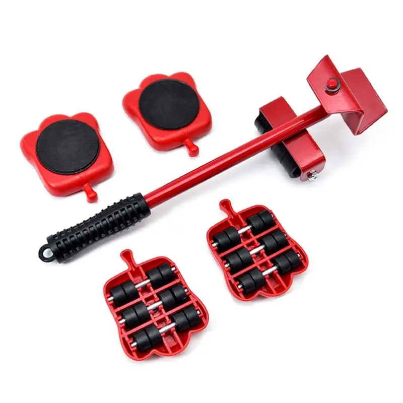 

4pcs Moves Furniture Tool Transport Shifter Moving Wheel Slider Remover Roller Moving Tools Heavy Easily Lift Heavy Objects