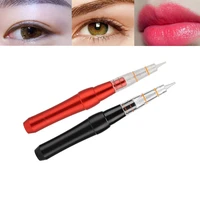 1set new portable 2 colors electric microblading tattoo machine pen fog eyebrows floating lip line semi permanent makeup tool
