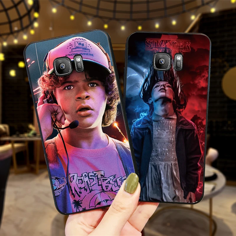 stranger things Multi colored Case For Samsung S6 S7 EDGE S8 S9 PLUS Soft Silicone Cover S10 NOTE 8 9 M10 M20 M30 Coque Funda | Мобильные