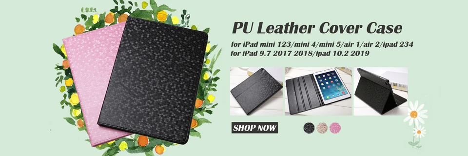 Чехол для iPad 10,2 7-го поколения, чехол для планшета из искусственной кожи, чехол для iPad 9,7 5th 6th Air 1 Air 2 Mini 123 Funda