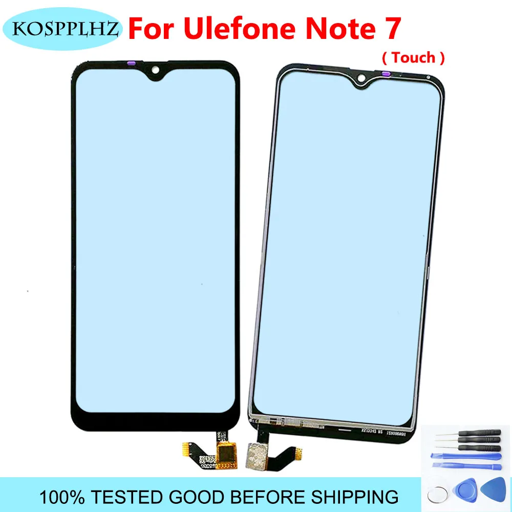 Черное 6 1 дюймов переднее внешнее стекло для Ulefone Note 7 сенсорный экран Сенсорная