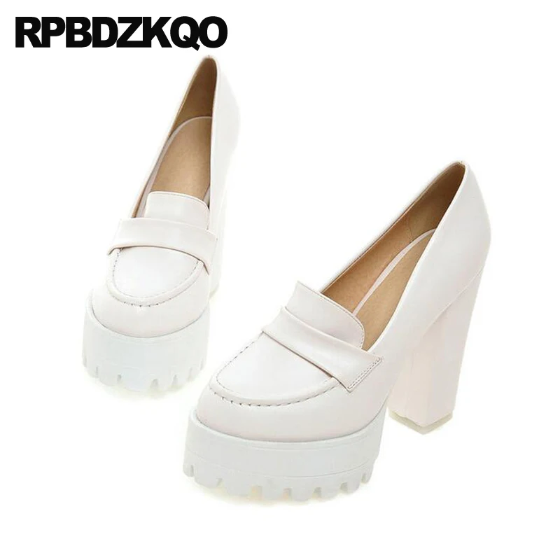 Туфли женские с круглым носком 12 см 5 дюймов в готическом стиле Фетиш насосы |