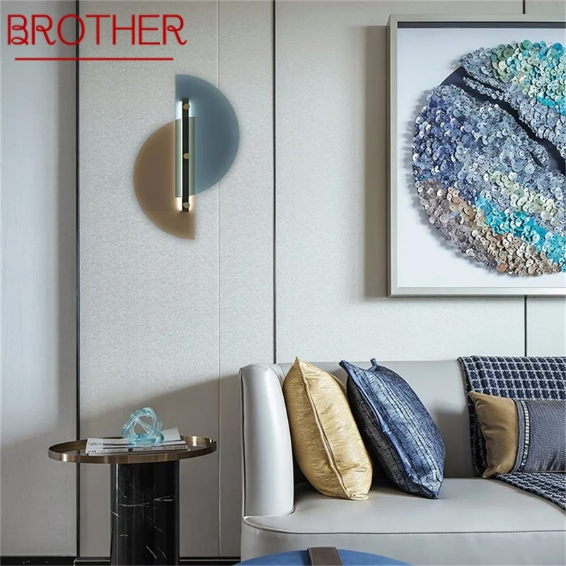 

BROTHER Indoor Wall Sconces Light Postmodern Lamps Fixture Decorative For Home Living Room