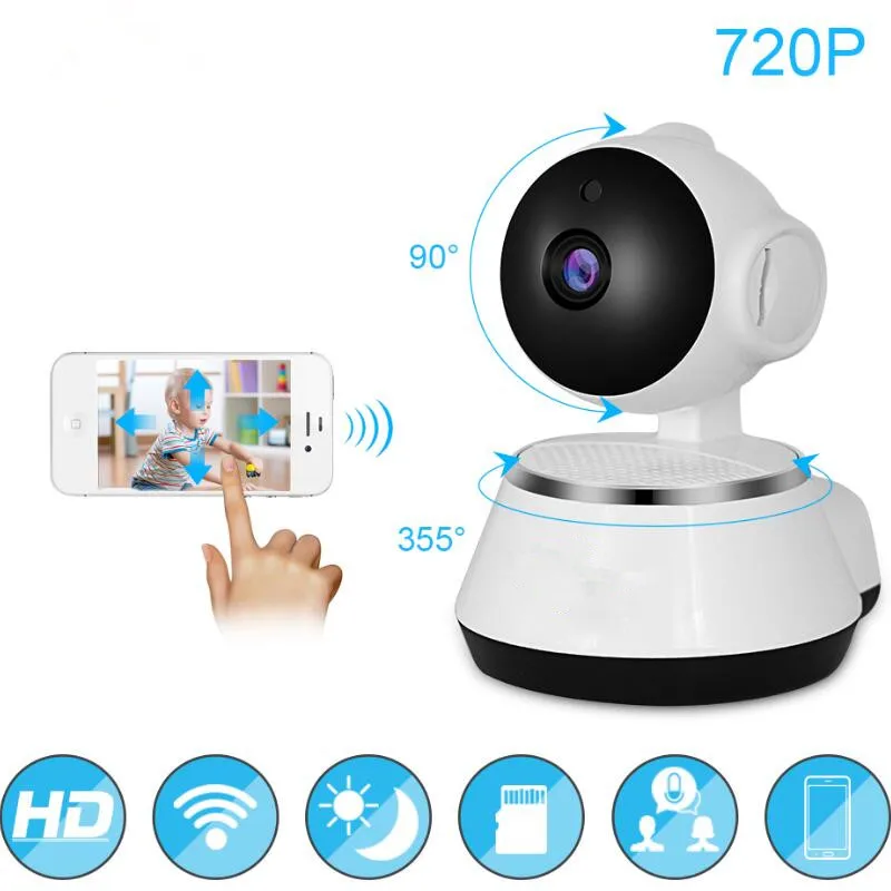 HD беспроводная Wifi ip-камера 720P домашняя камера видеонаблюдения 3,6 мм объектив широкоугольная камера для помещений Поддержка ночного видения