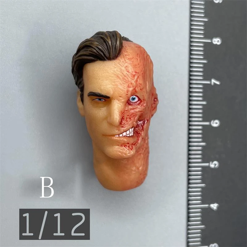Горячая Распродажа скульптура с двухсторонней мужской головой MEZCO 1/12th модель