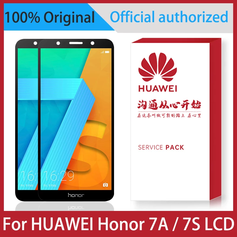 Дисплей 5 45 ''для Huawei Honor 7A / 7S DUA-L22 L02 L22 LX2 ЖК-дисплей с дигитайзером сенсорного