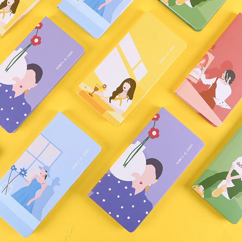 Kinbor Цветочная серия Kawaii блокнот и Журнал Планировщик недель с Gird бумажная