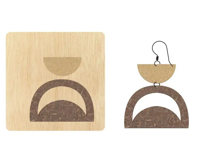 

Stacked geometric Moon earring cutting die,Custom Size Leather round Cutting Die, round earring pendent cutter, cutting