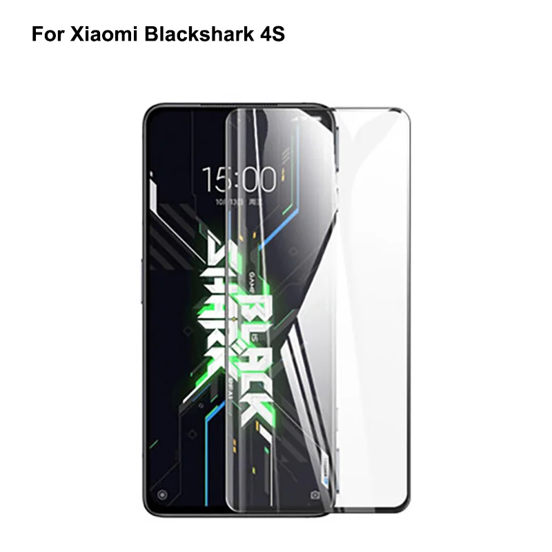 

2PCS Full Curved Screen Protector For Xiaomi Blackshark 4S Pro Full Cover Tempered Glass Xiao mi Black shark 4s Protective Flim