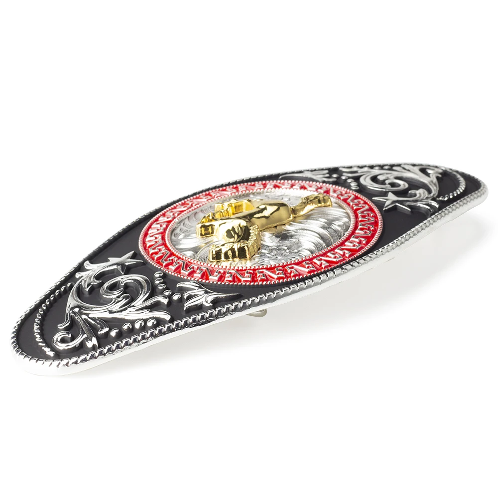 Большая гладкая ковбойская пряжка для ремня с золотой металлической пряжкой|buckles