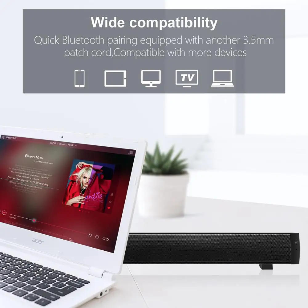 Bluetooth Саундбары, портативные проводные и беспроводные мини динамики Soundbar для домашнего кинотеатра объемный звук