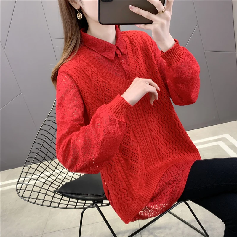 

Room 195413 load bearing column 1 back] real shot solid lace sleeve top T-shirt 63