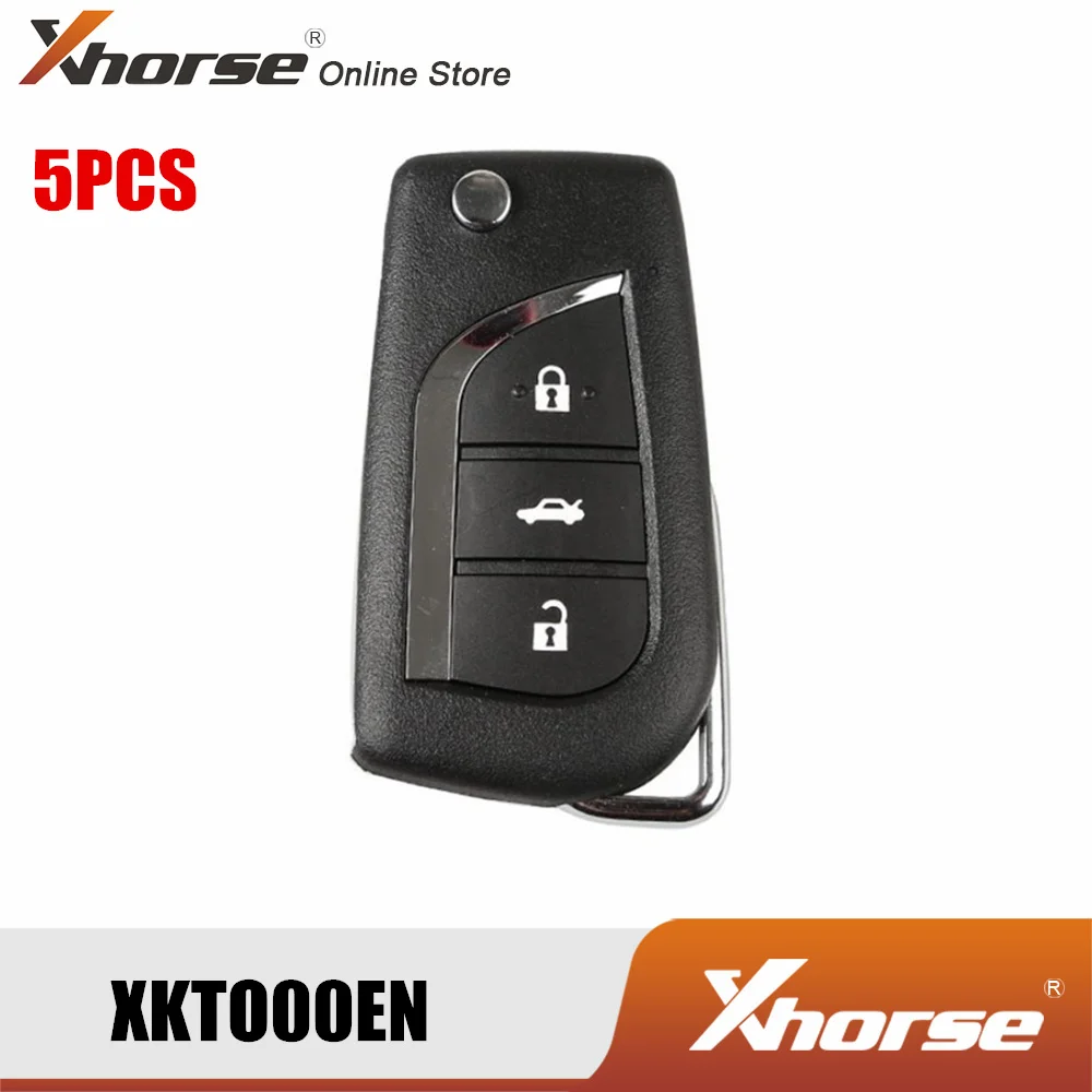 

XHORSE XKTO00EN Wired Universal Remote Key 3 Buttons For Toyota Type 5 PCS/Lot