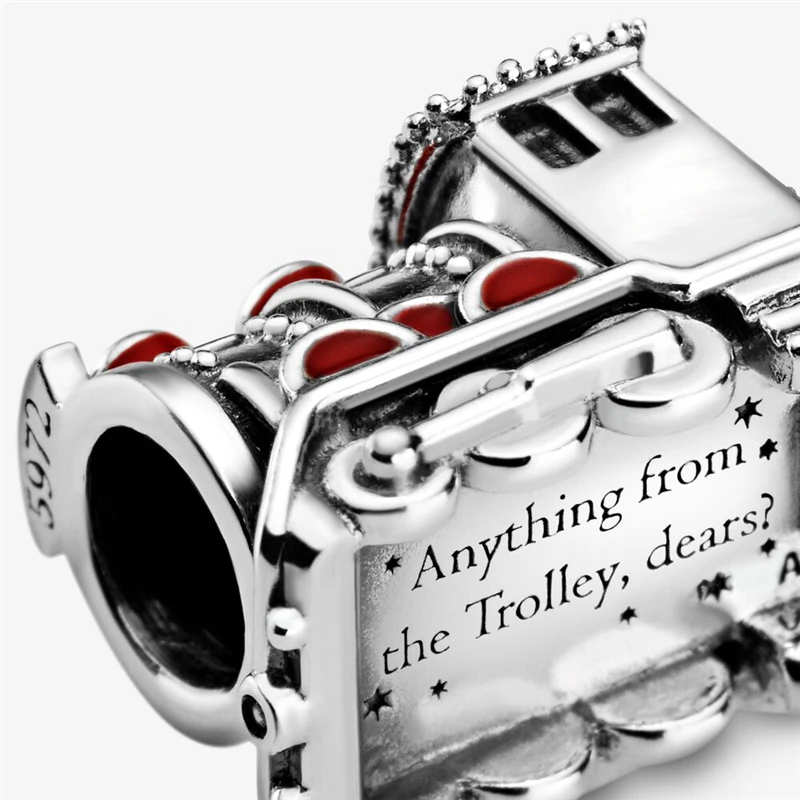 

Pure 925 Sterling Silver Express Train Charm Beads Fit Original Pandora Bracelet Silver S925 Jewelry Making Gift