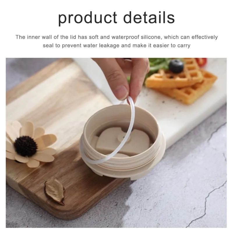 420 мл двухслойная изоляция Экологичная пшеничная соломенная кофейная чашка для