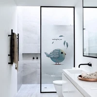 diy static cling privacy glass film window sticker door decals nordic floral decorative films kitchen bathroom vinyl home decor