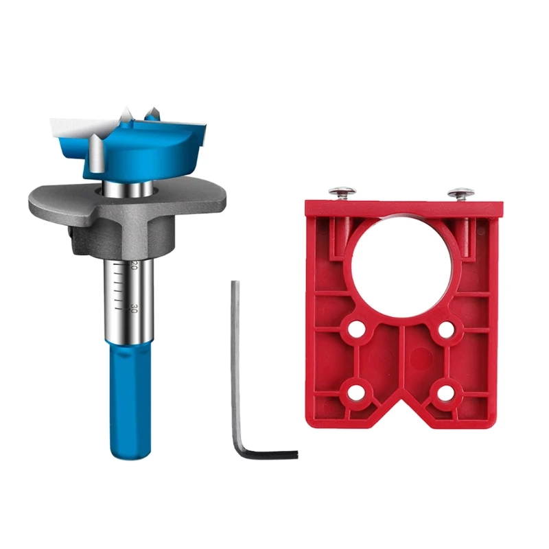 

39XA Hole Puncher Locator Opener Door Cabinets DIY Tool Jig Drilling Guide Concealed Hinge Drilling Jig Hole Locator