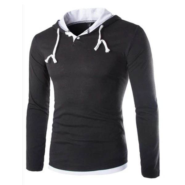 Бесплатная доставка 2015 Взрывные модели футболка с длинными рукавами и капюшоном