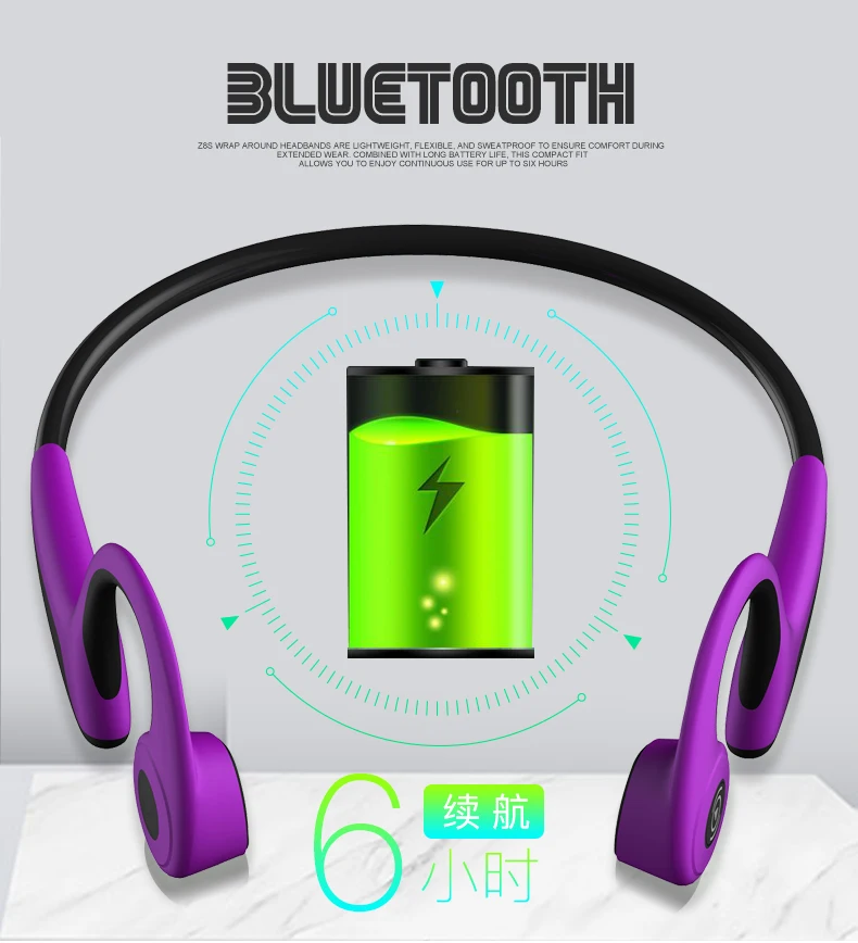 Беспроводные наушники Bluetooth 5 0 Z8 с костной проводимостью Спортивная уличная