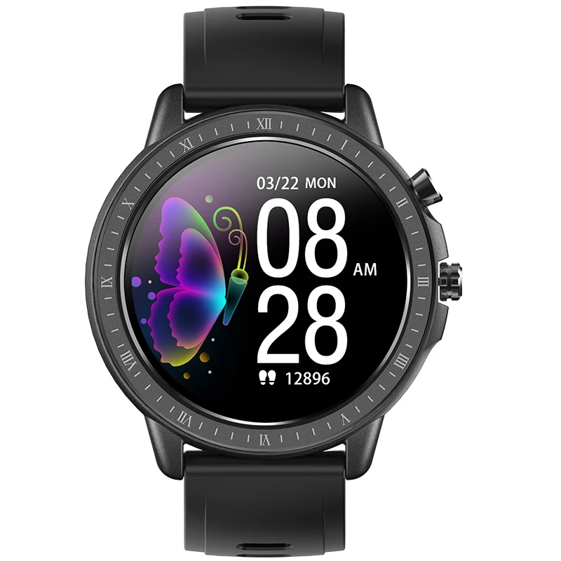 

S02 Smart Watch Women Men Heart Rate Monitoring IP67 Waterproof Fitness Tracker 1.3 Inch Full Round Sn