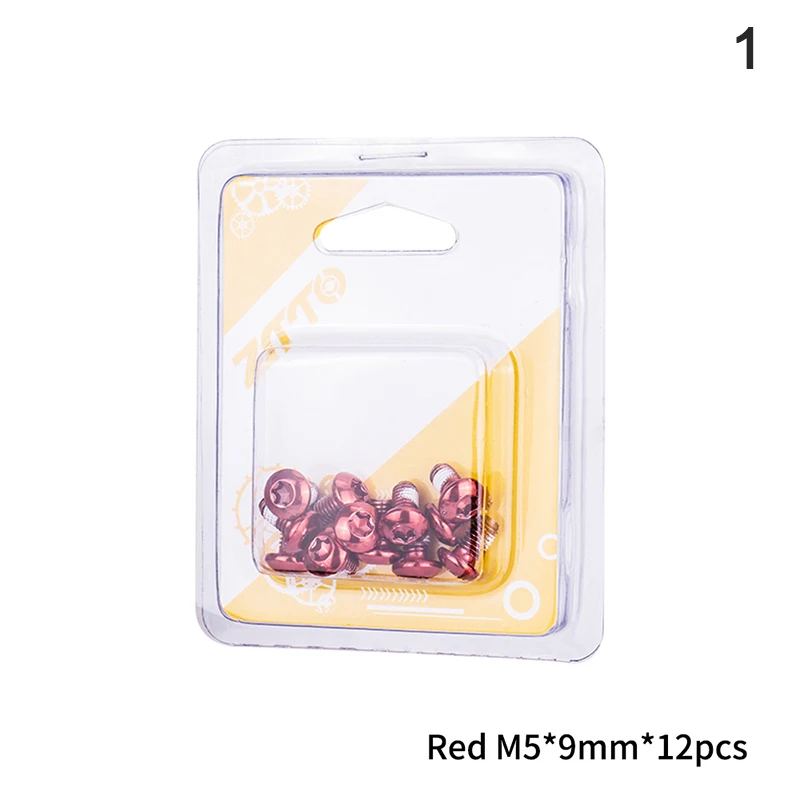 12 шт./кор. горный велосипед Цвет диск Винт велосипеда 6 отверстий Brack ротора T25 винт