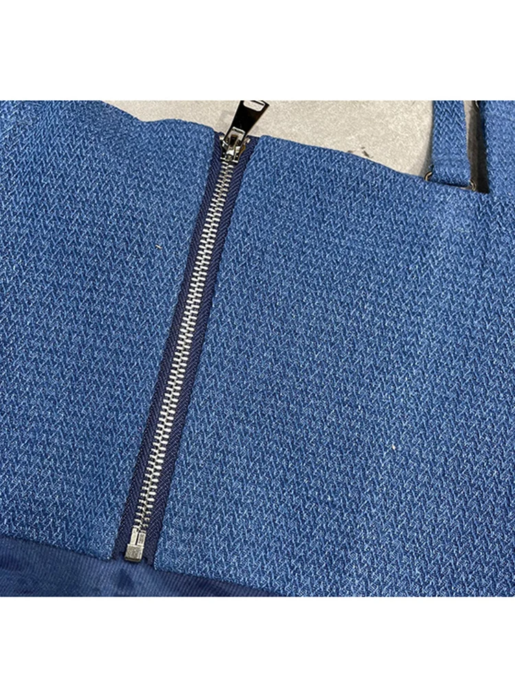 

Sexy Leaky Shoulder Eyelet Tie Waist Irregular Tube Top Denim Sling Ladies Summer New Fashion All-match Tops Free shipping