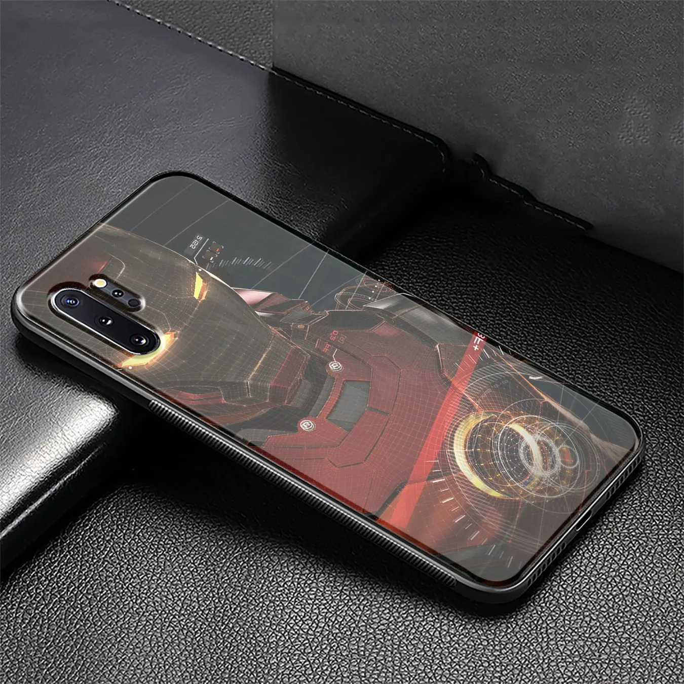 Marvel Iron man Tempered Glass Case for Samsung Galaxy S10 S9 S8 Note 8 9 10 Plus A10 A20 A30 A40 A50 A60 A70 |