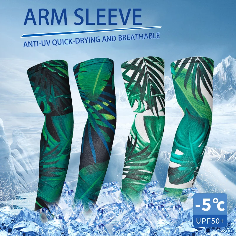 Спортивный дышащий рукав на руку с 3D татуировкой для бега велоспорта