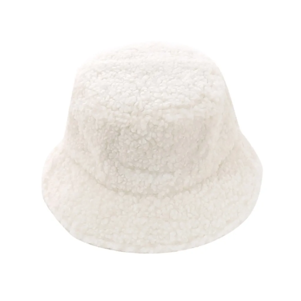 

2021 Hot Ladies Winter Bucket Hat Women Adult Unisex Warm Caps Fashion Fishing Hat Outdoor Sun Travel Casual Pot Bucket Hat