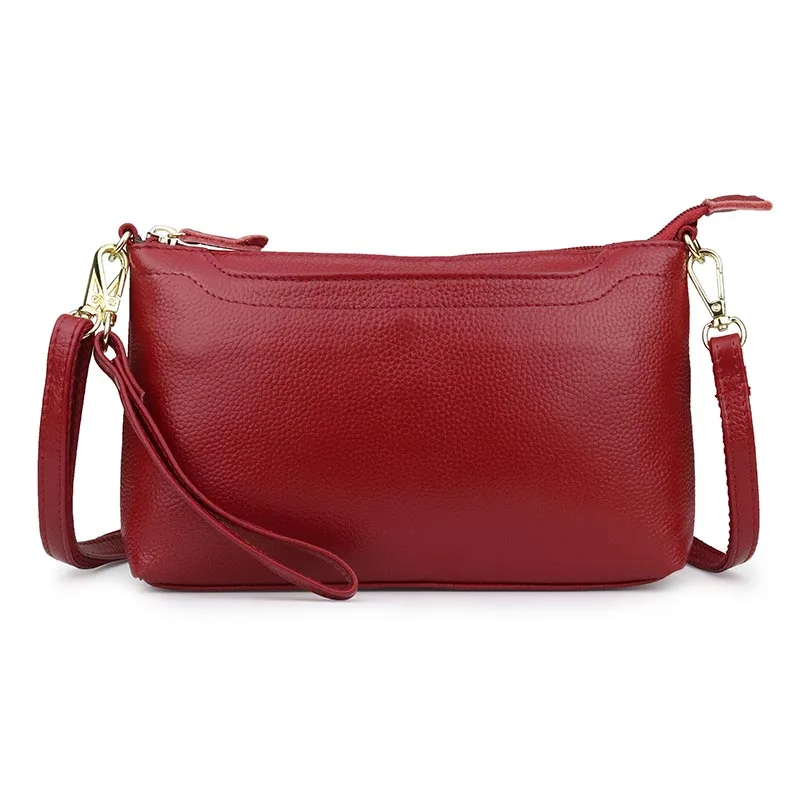 

Black Small Crossbody Bags For Women Genuine Leather Daily Clutch Best Gift To Girl Phone Bags Ladies Shoulder Messenger Handbag