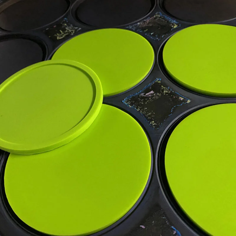 

Creative Silicone Table Mat Candy Color Coaster Round Coaster Waterproof Non-slip Insulation Tea Coaster Table Mat Bar Coaster