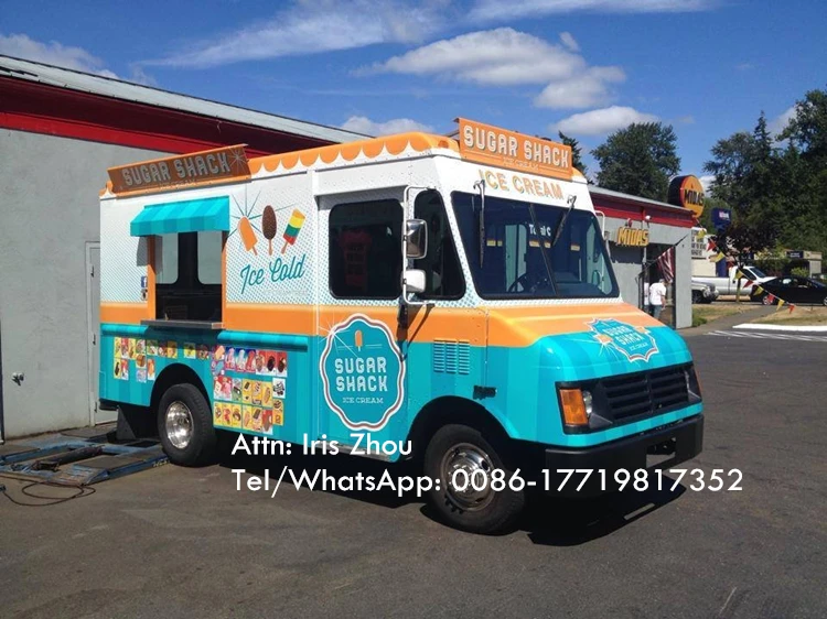 Уличная винтажная 5 2 м длинная Мобильная тележка для фаст-фуда трейлер еды лучшее