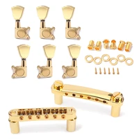 golden alloy bridge taiiecetuning keys set for electric guitar parts diy