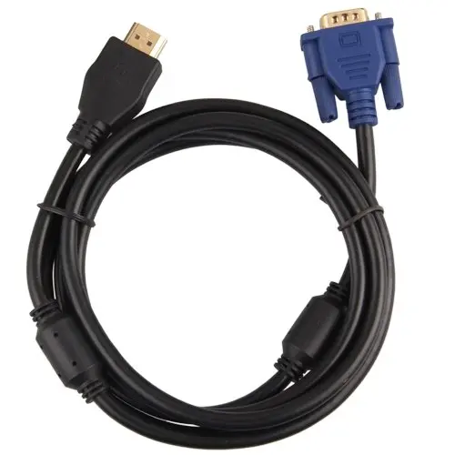 Переходник для кабеля с золотым наконечником HDMI на VGA 15pin Male 1 65 m|Кабели VGA| |
