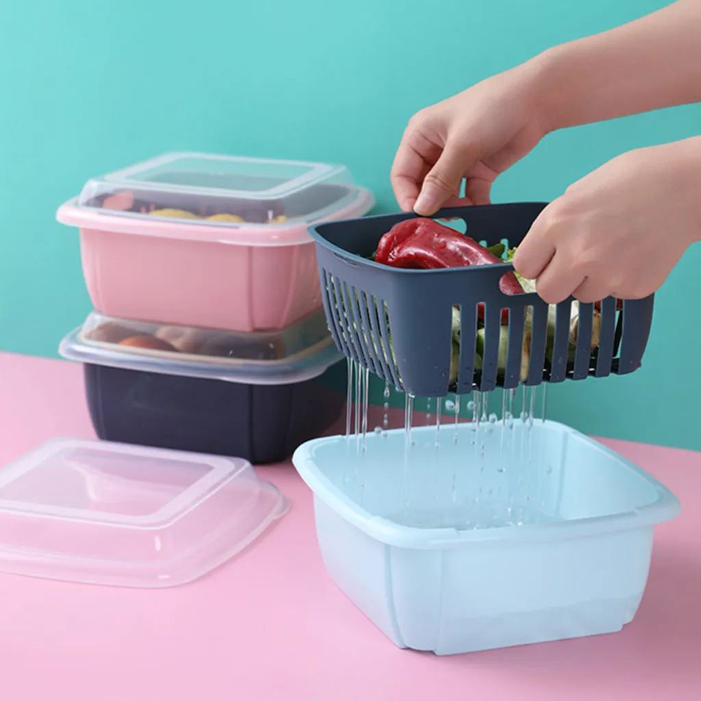 Двойная сливная детская фруктовая лапша многофункциональное ситечко съемная