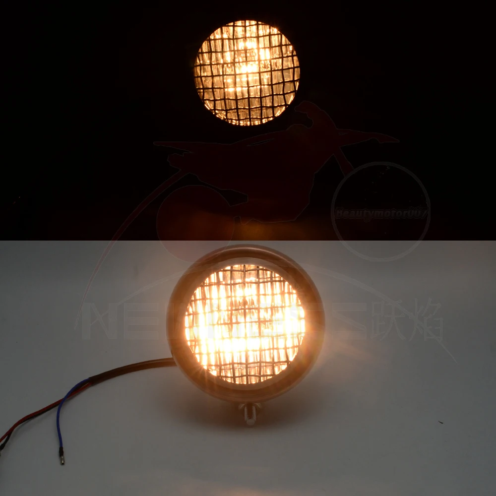 Мотоциклетная сетчатая фара 4 5 дюйма налобный фонарь на гриль лампа H4