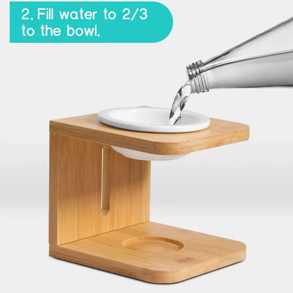 Natural Bamboo Art Aroma Lamps Incense Burner Candle Essential Oil Heater Holder Censer Candlestick Night Light Decor | Дом и сад