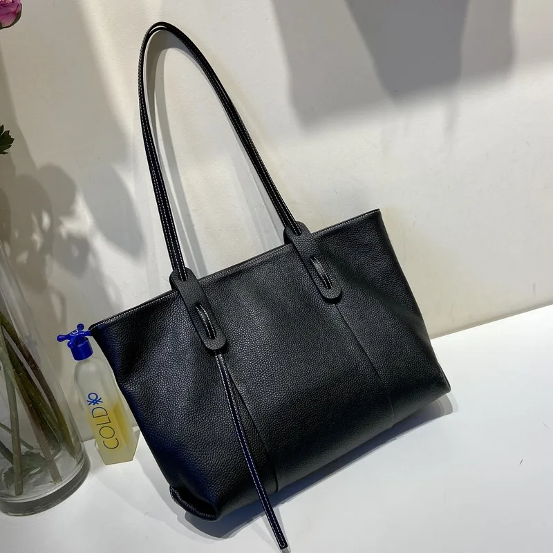 

Bag female 2021 new trendy net red same shoulder bag autumn cowhide large capacity wild portable tote bag bag for women