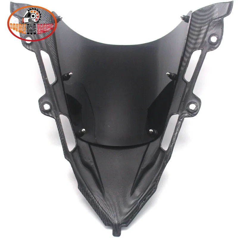 Мотоцикл из углеродного волокна лобовое стекло ветровое Дефлектор козырек Viser
