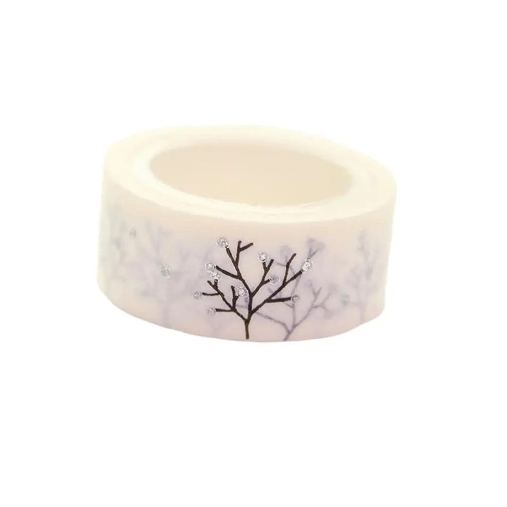 

Креативная декоративная Маскировочная лента Washi с мигающими золотыми листьями для рукоделия