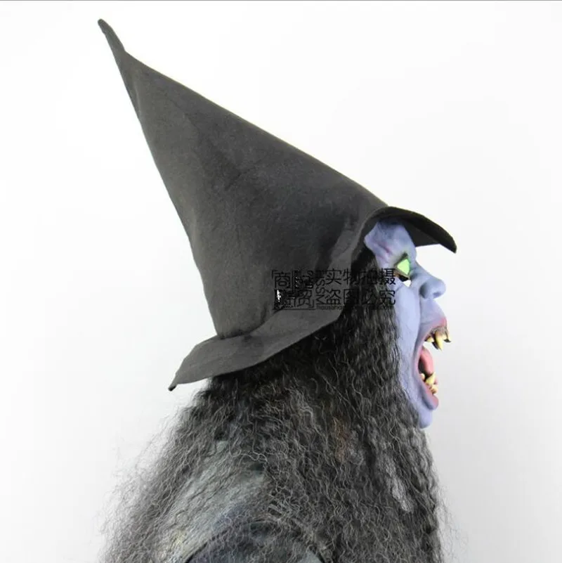 Ведьма набор маска со шляпой парик ведьма страшные маски на Хеллоуин старые