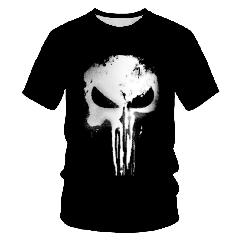 

2021 3D printing t-shirt men's clothing short sleeve popular fashion street evil charm cool leisure short sleeve xxs-6xl